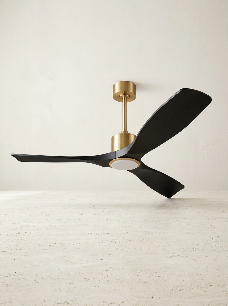Dauphine 52" Smart Ceiling Fan — Black & Gold — product