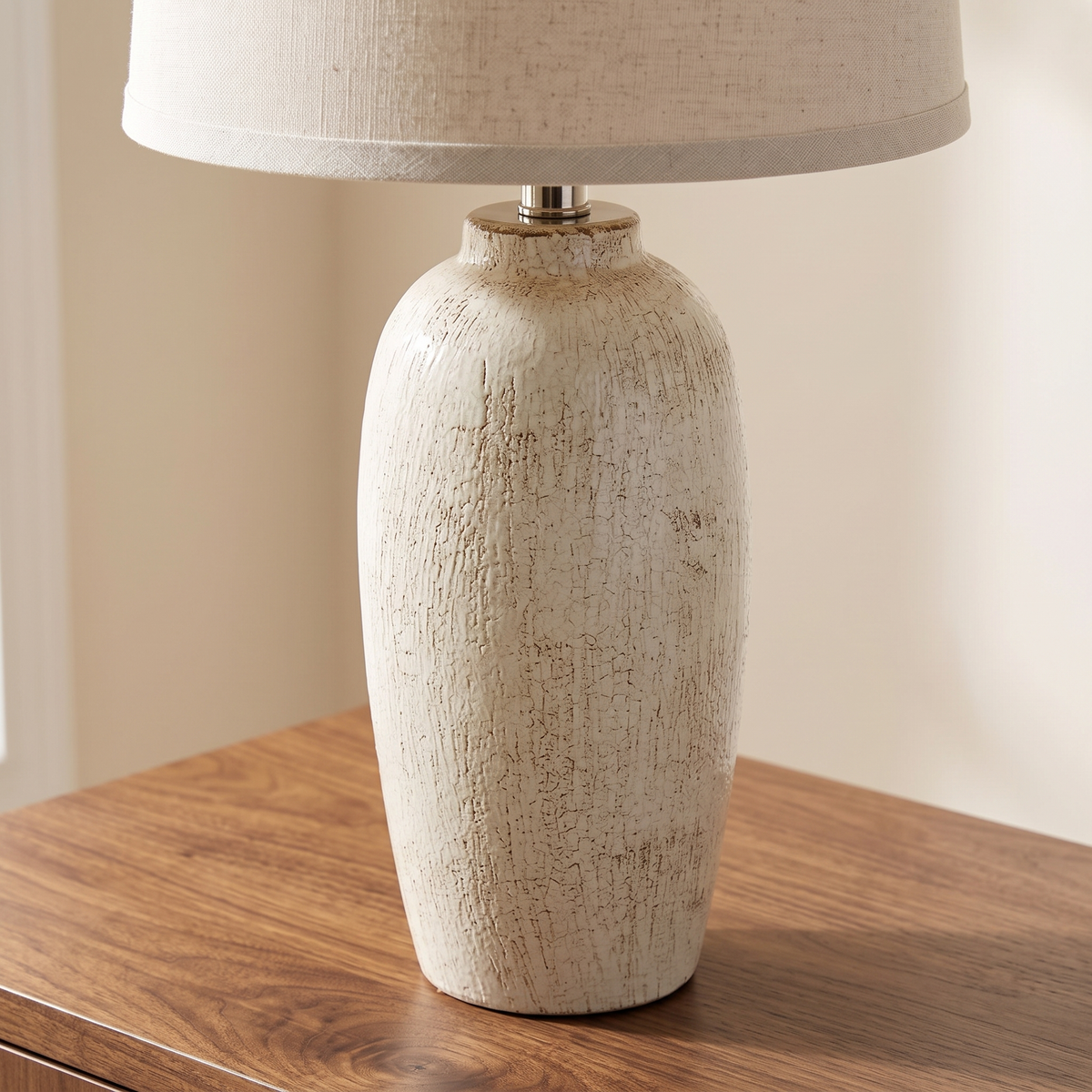 Chinon jar lamp — glaze detail