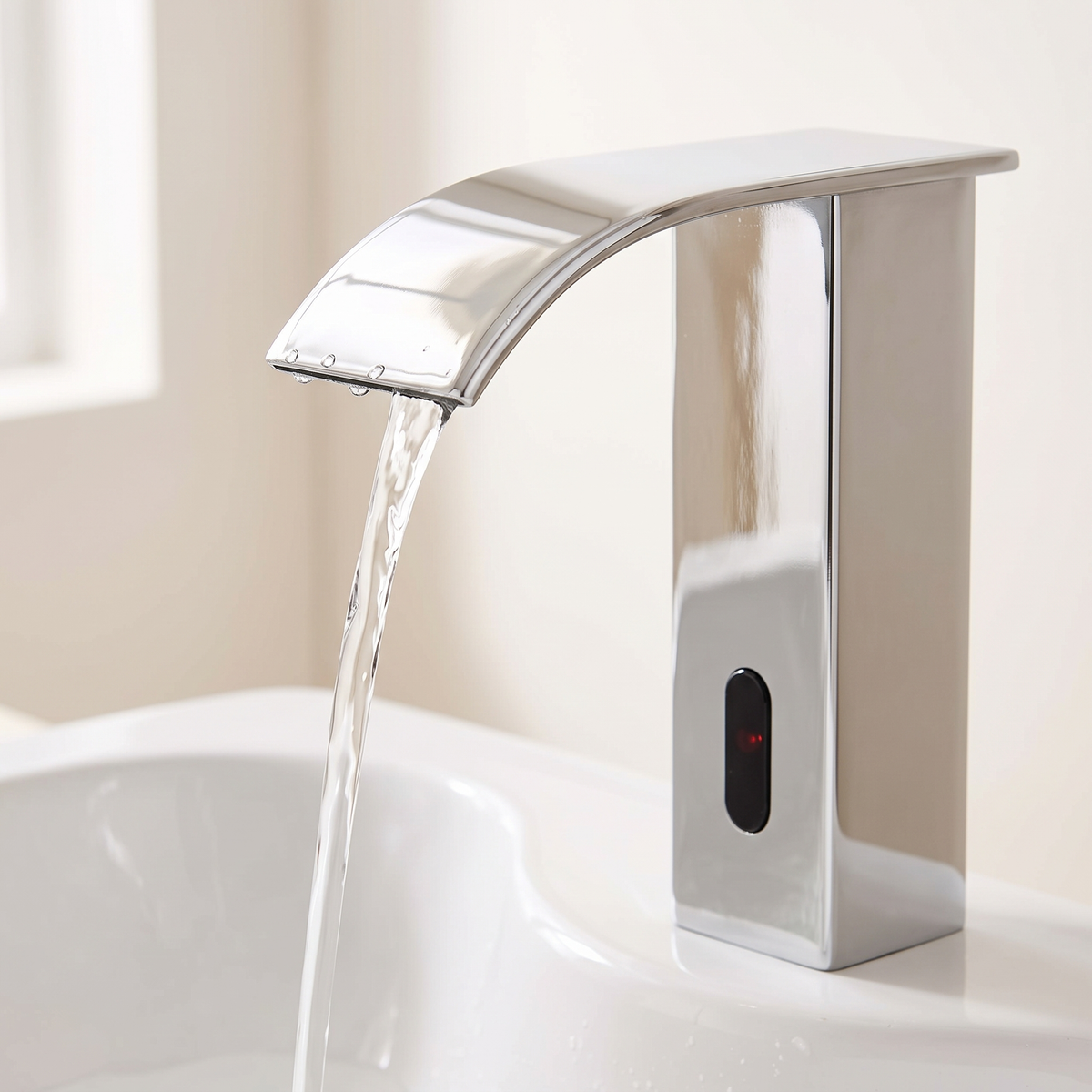 Cassie faucet — waterfall stream detail