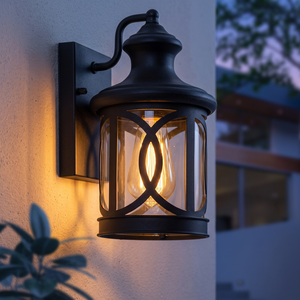 Anais lantern — clear glass detail