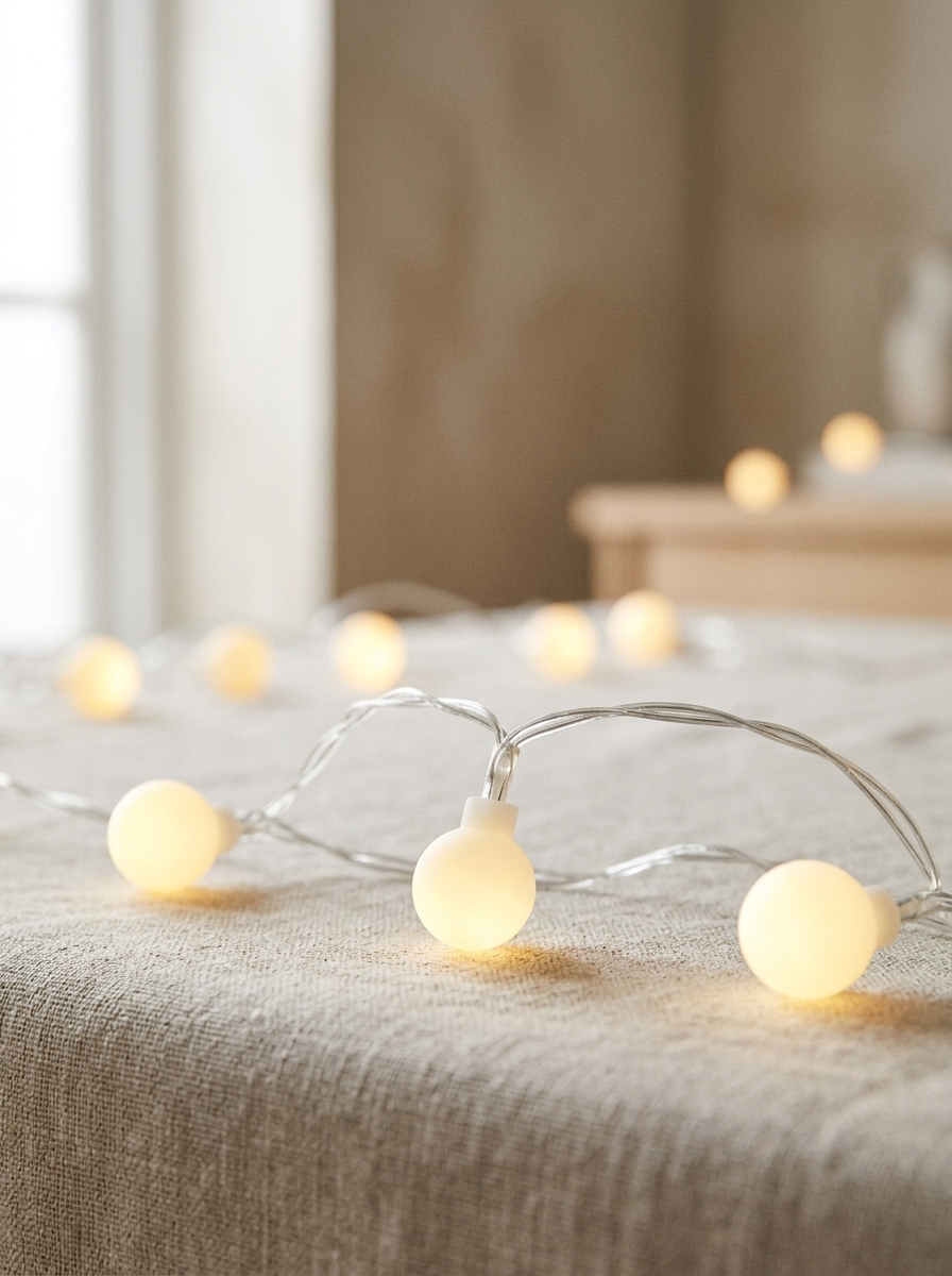 Dorine Globe String Lights, USB — detail