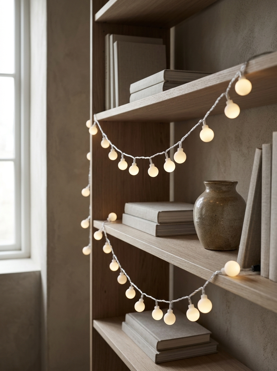Dorine Globe String Lights, USB — in the room