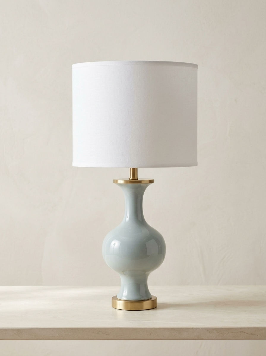 Domfront 21" Ceramic Table Lamp — Light Green — product