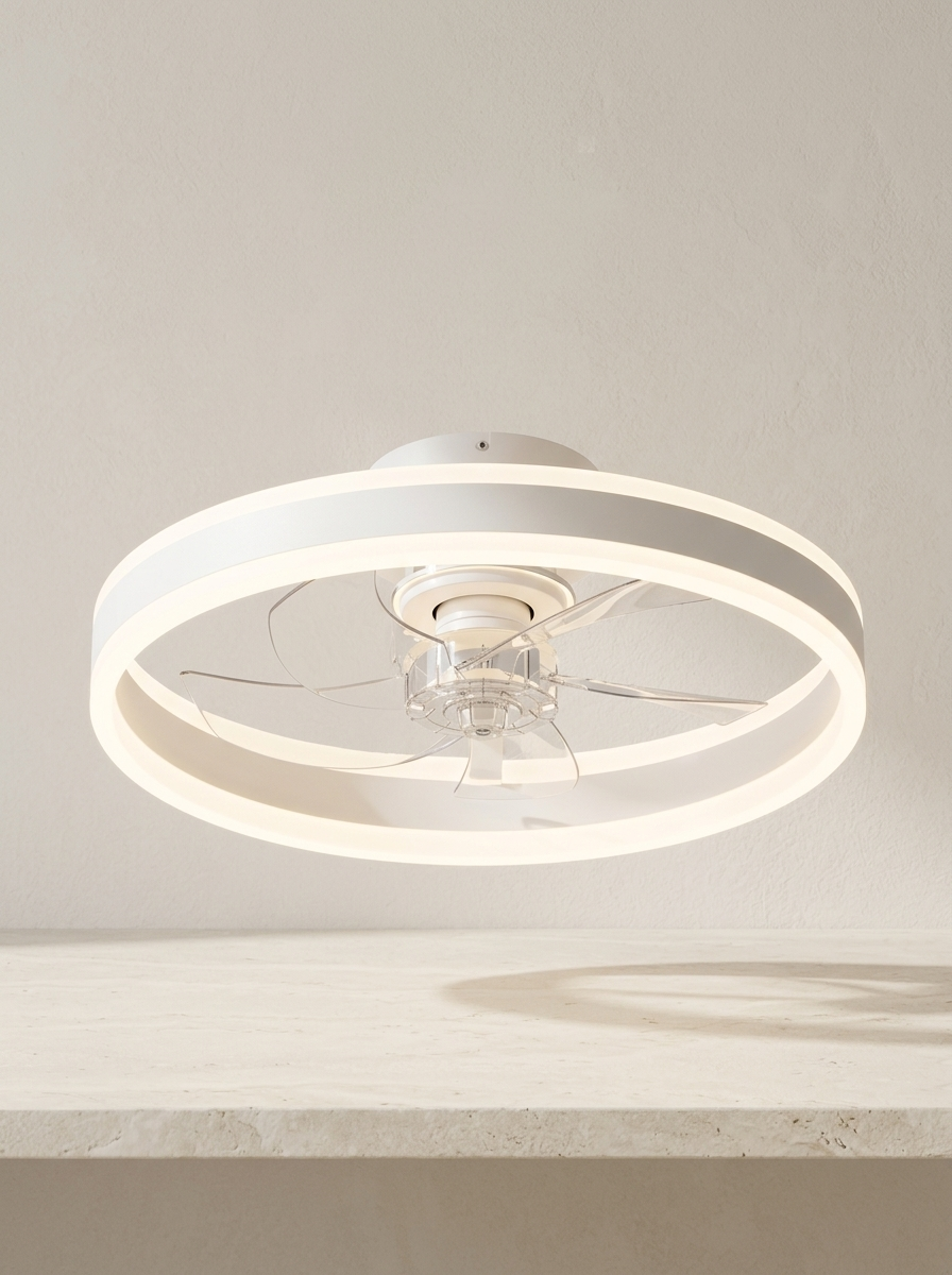 Duras 20" Low-Profile Ceiling Fan — White — product