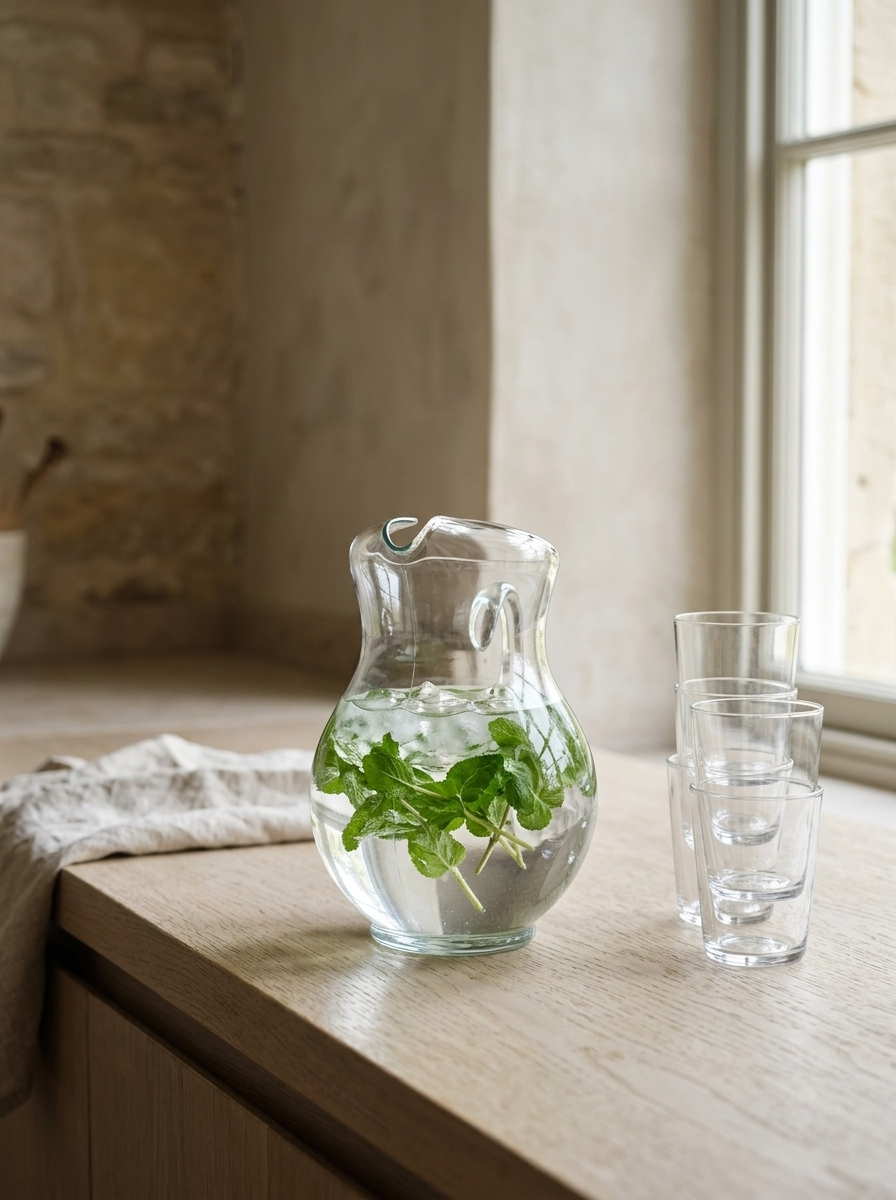 Deville Glass Pitchers, 89 oz — Set of 2 — in the room